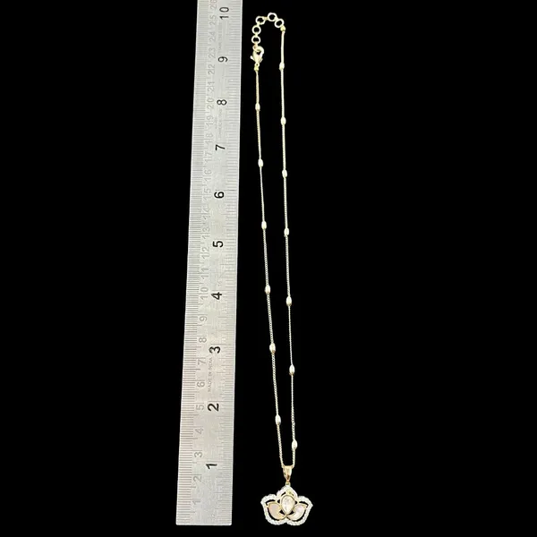 White_Crystal_White_Kundan_Chain_Set_For_Women