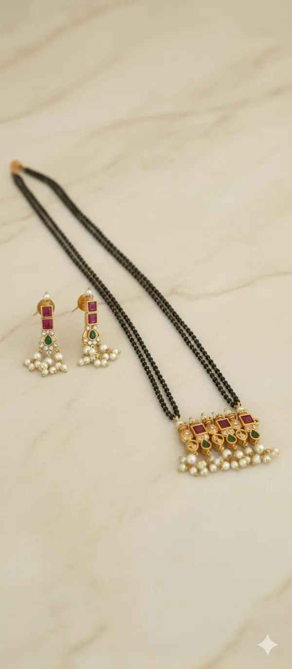 The_Jharokha_Jadau_Mangalsutra_Set