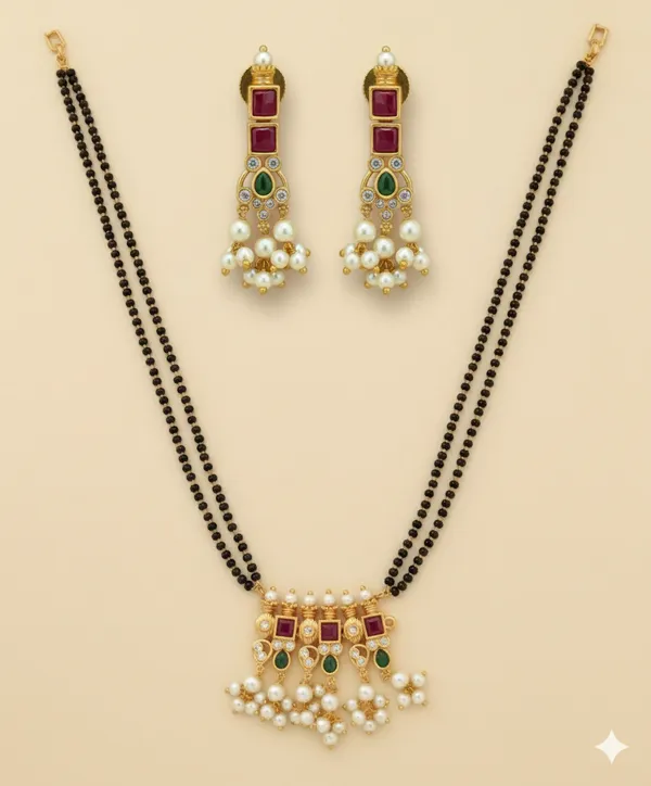 The_Jharokha_Jadau_Mangalsutra_Set