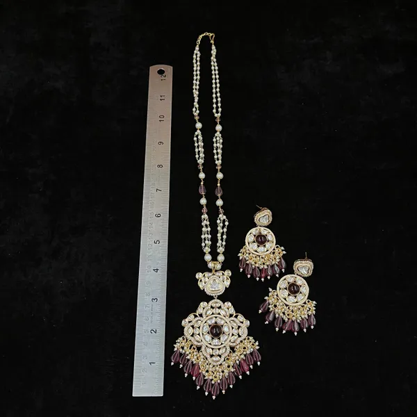 Ruby_Maharani_Style_Kundan_Gold_Plated_Necklace_Set_For_Women