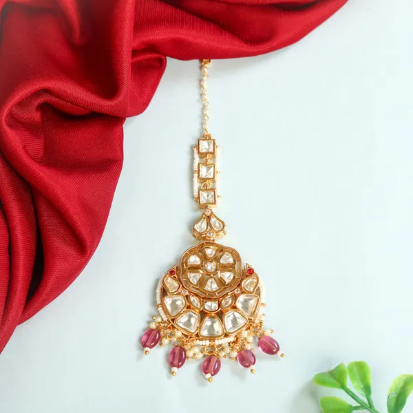 Ruby_White_Glorious_Gold_Plated_Ruby_White_Kundan_Tikka