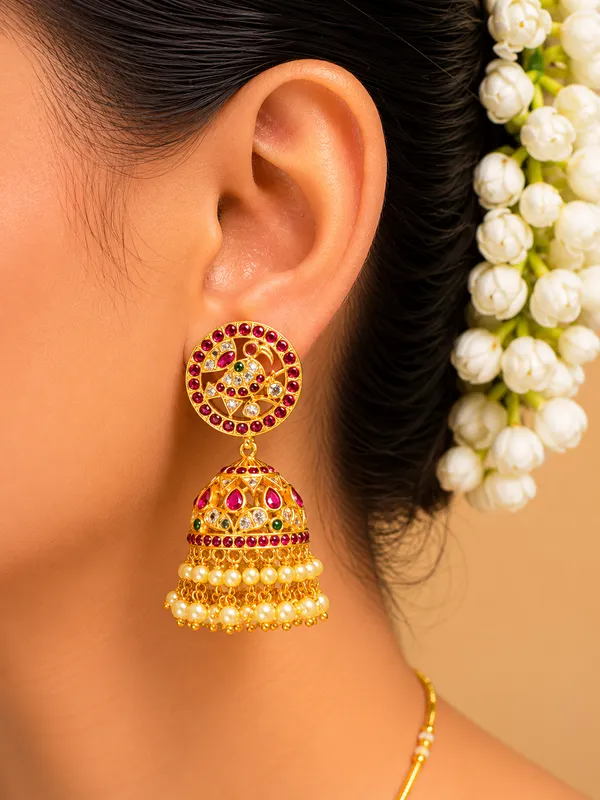 Sunehri_Kalamkari_Jhumka