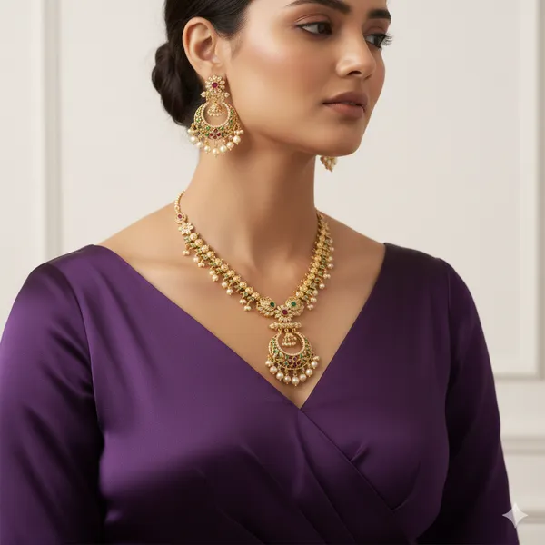 Mayura_Pearl_Temple_Necklace_Set
