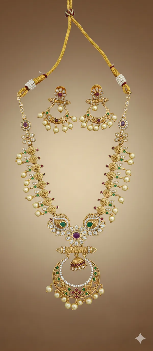 Mayura_Pearl_Temple_Necklace_Set