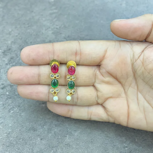 Navaratna_Antique_Cz_Stone_Necklace_Set_For_Women
