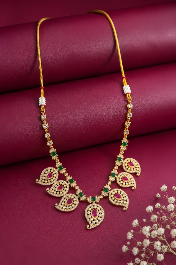 Ruby_Green_Paisley_Elegance_Necklace_Set
