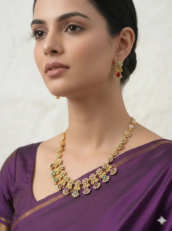 Golden_Blossom_Dazzle_Necklace_Set