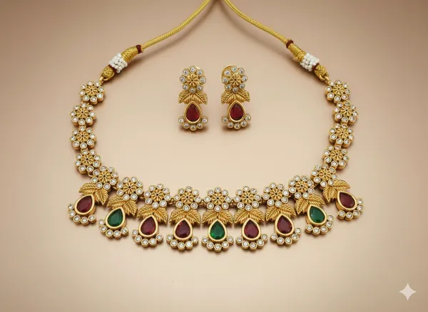 Golden_Blossom_Dazzle_Necklace_Set