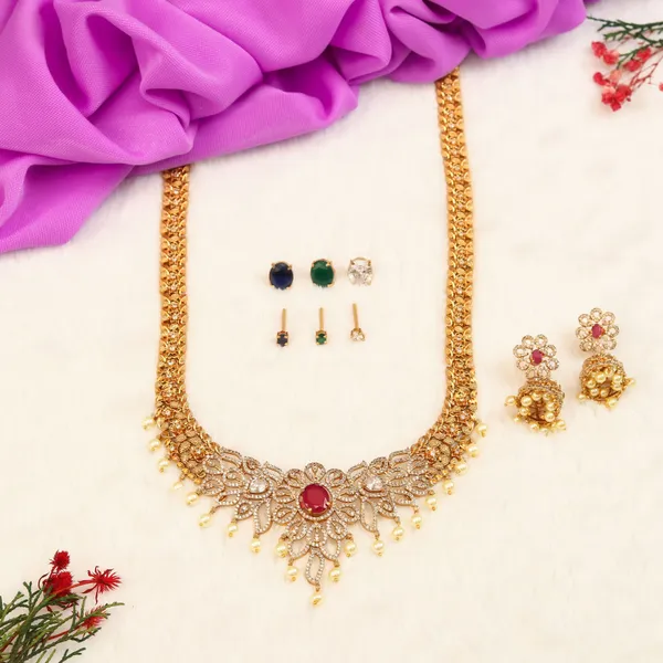 Changeable_Stone_Antique_Cz_Changeable_Stone_Long_Necklace_Set