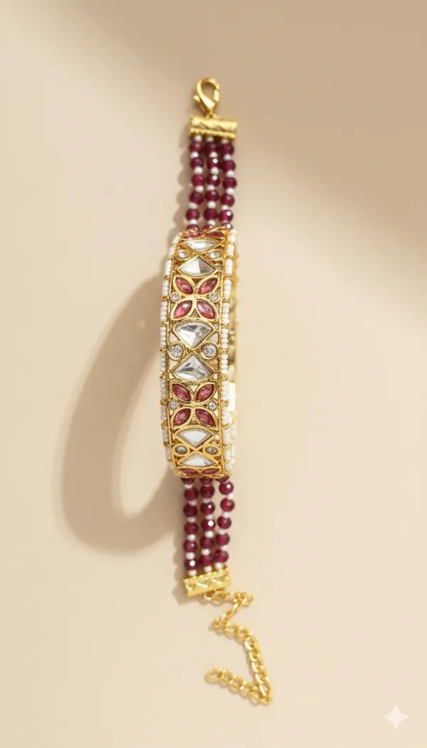The_Emerald_Ruby_Petal_Kundan_Bracelet