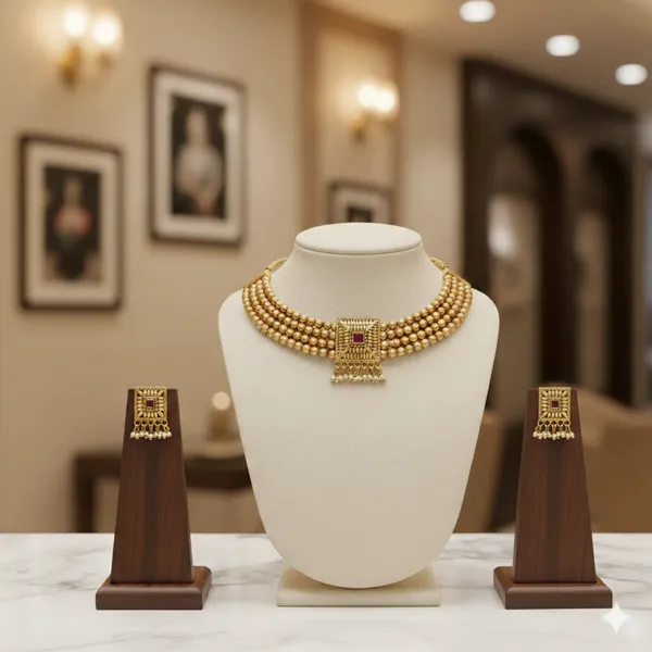 Traditional_Gold_Bead_Bridal_Necklace_Set