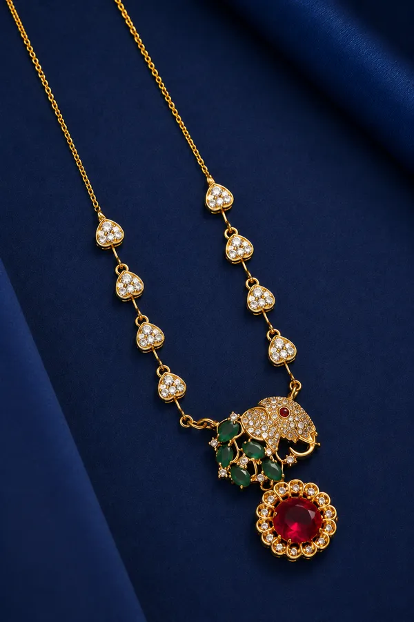 Ruby_Green_Halo_Luxe_Necklace_Set