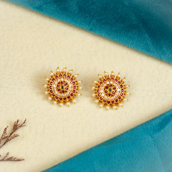 Regal_Ruby_&_Emerald_Round_Studs