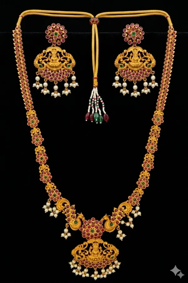 Antique_Lakshmi_Long_Necklace_Set