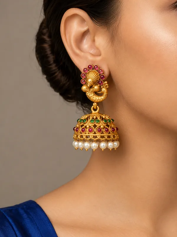 Lakshmi_Pearl_Jhumkas