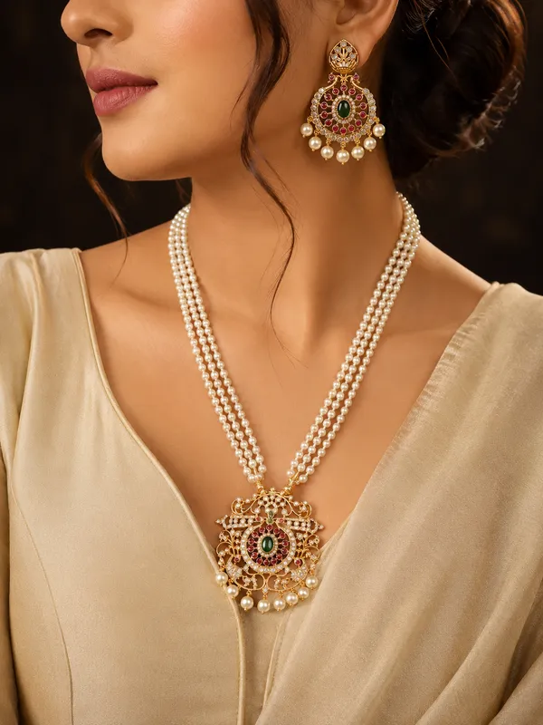 Ruby_Green_Royale_Pearl_Haram_Necklace_Set