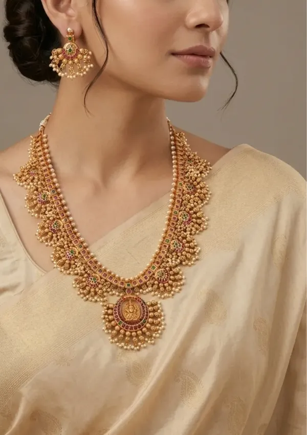 Chandrika_Antique_Long_Necklace_Set