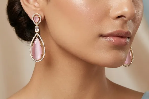 Multicoloured_Stone_Gold_Plated_Earring_Set