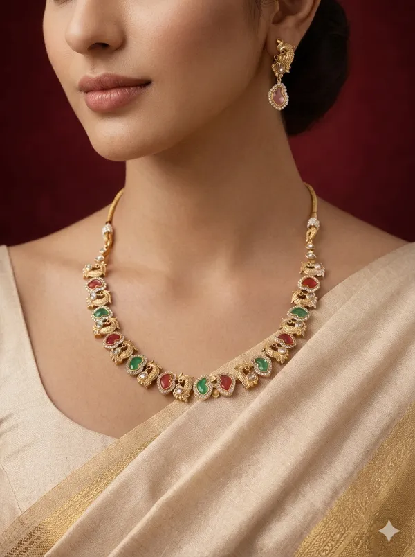 Ruby_Green_Paisley_Royale_Necklace_Set