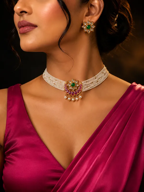 Padmika_Pearl_Choker_Set