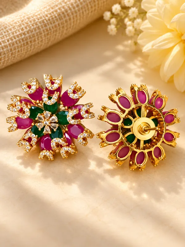 Gulnaar_Ruby_Green_Studs
