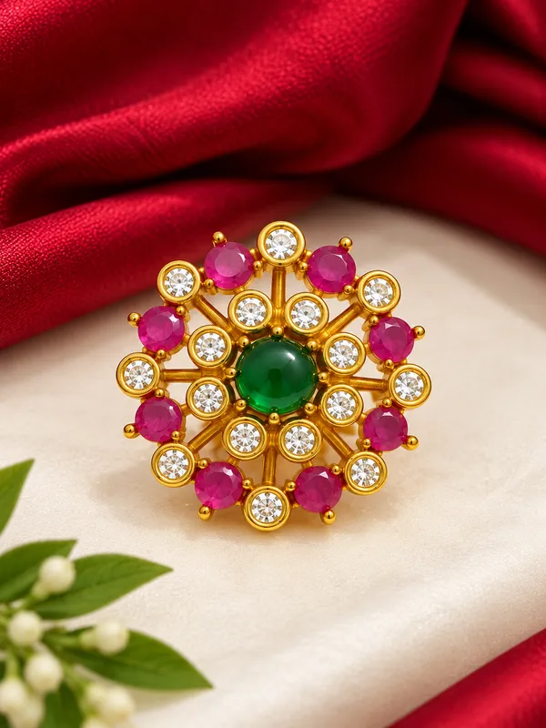 Gulnaar_Ruby_Green_Studs