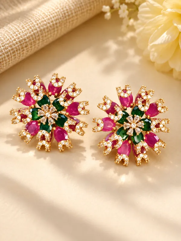 Gulnaar_Ruby_Green_Studs