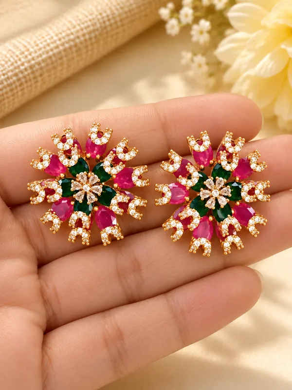 Gulnaar_Ruby_Green_Studs