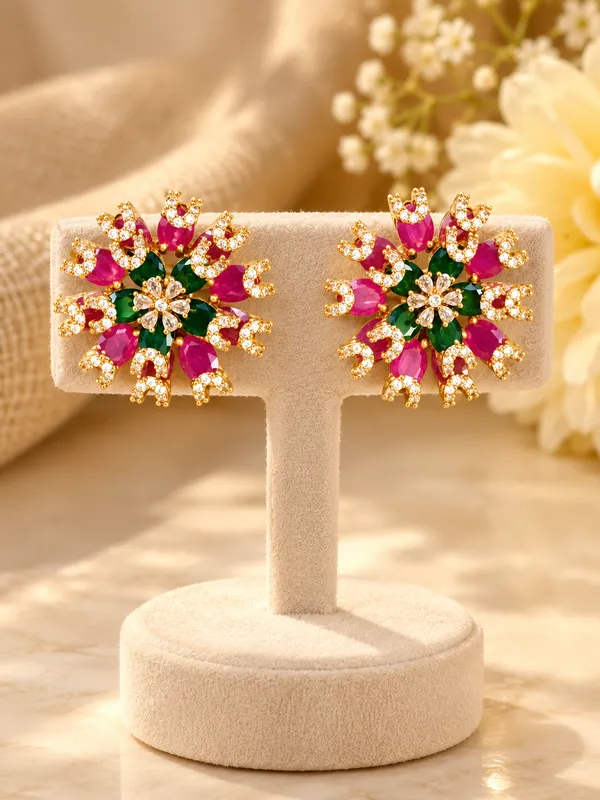 Gulnaar_Ruby_Green_Studs