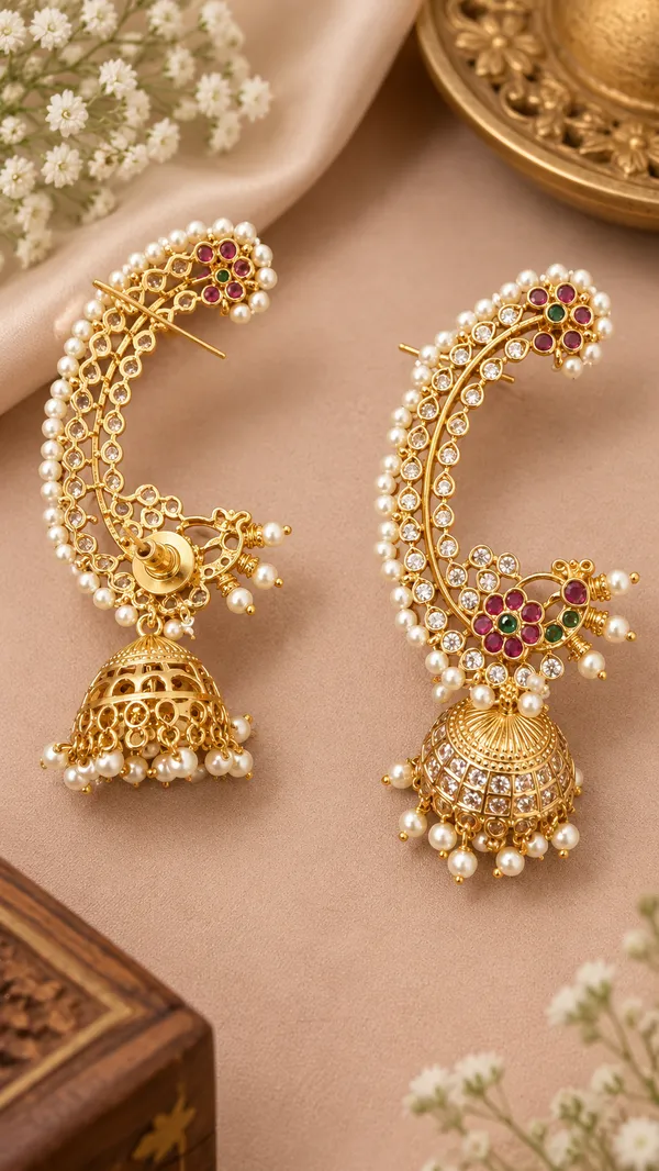 Gulrani_Pearl_Jhumka_Earrings