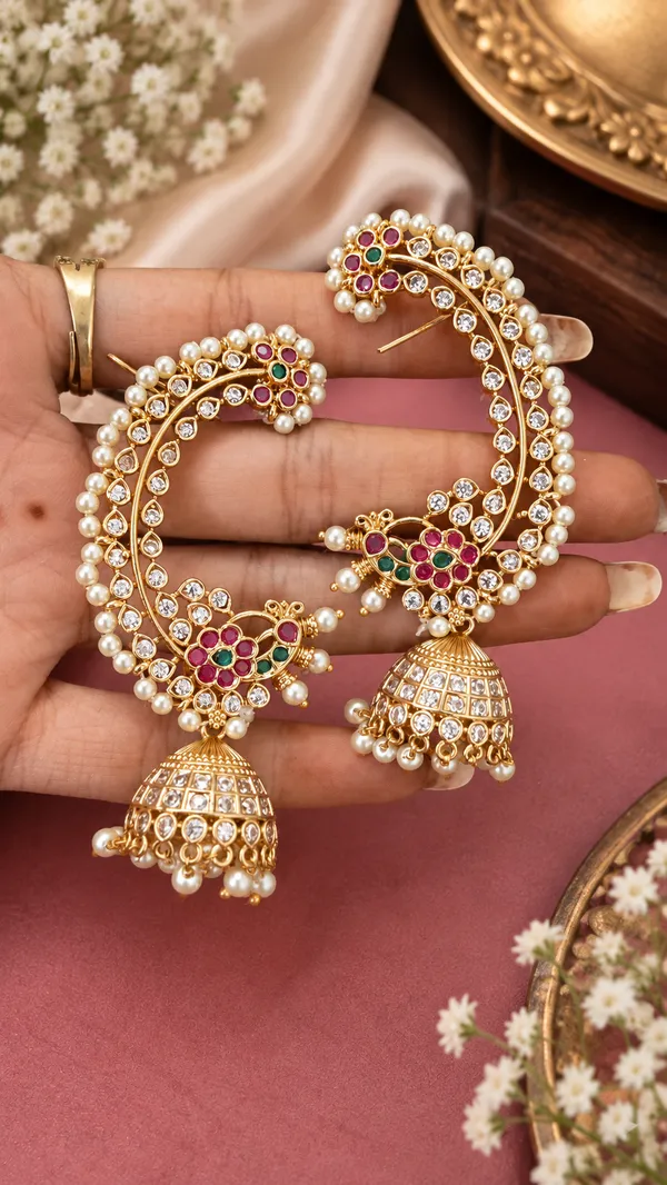 Gulrani_Pearl_Jhumka_Earrings