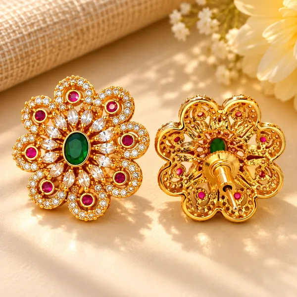 Gulrani_Ruby_Green_Studs