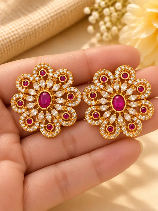 Gulrani_Ruby_Studs