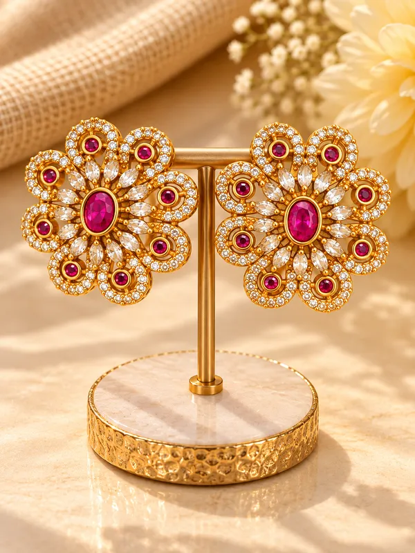 Gulrani_Ruby_Studs
