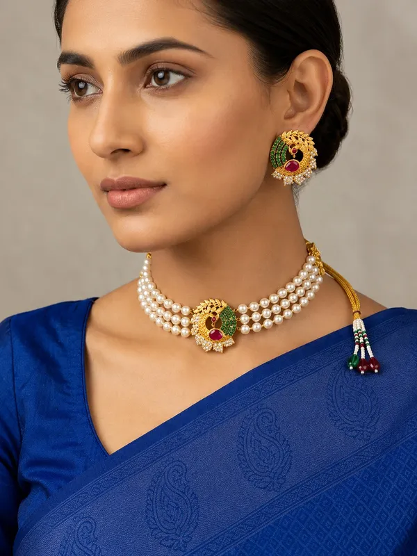 Shahi_Mor_Pearl_Choker_Set