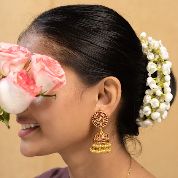 Sunehri_Kalamkari_Jhumka