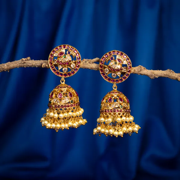 Sunehri_Kalamkari_Jhumka
