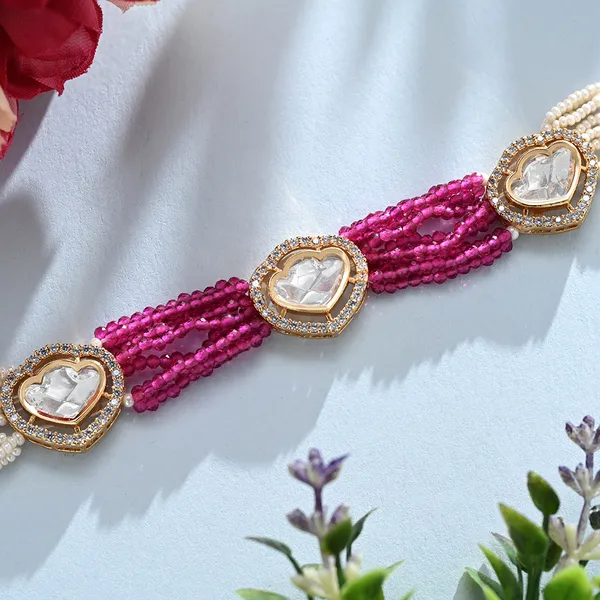 White_Attractive_Floral_Necklace_Set_For_Women