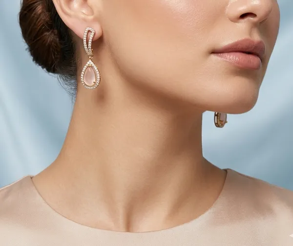 Multicoloured_Ruby_Gold_Plated_Earring_Set