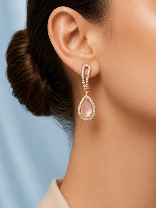 Multicoloured_Ruby_Gold_Plated_Earring_Set