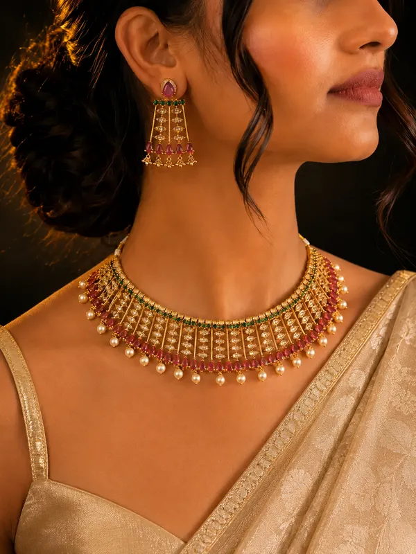 Ruby_Green_Royale_Choker_Set