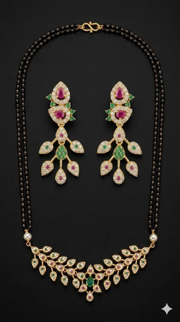 Vanya_Leaf_Elegance_Long_Mangalsutra_Set