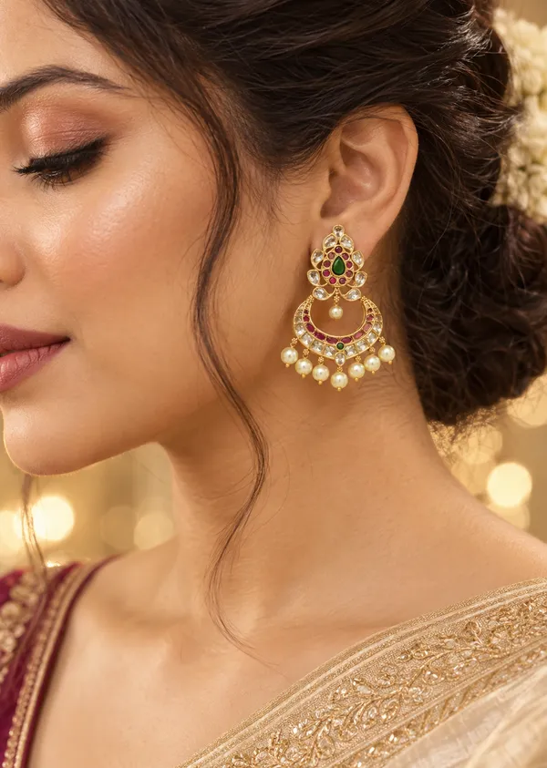 Jadau_Chandbali_Earring_Set