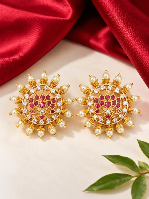 Lotus_Meher_Ruby_Studs