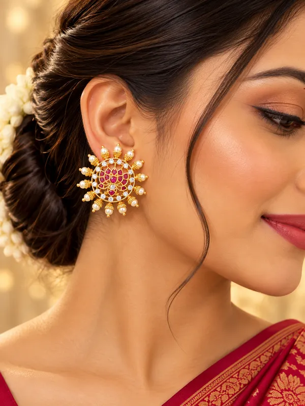 Lotus_Meher_Ruby_Studs