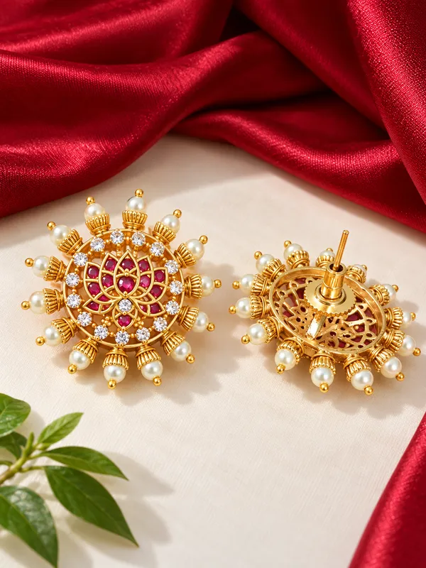 Lotus_Meher_Ruby_Studs