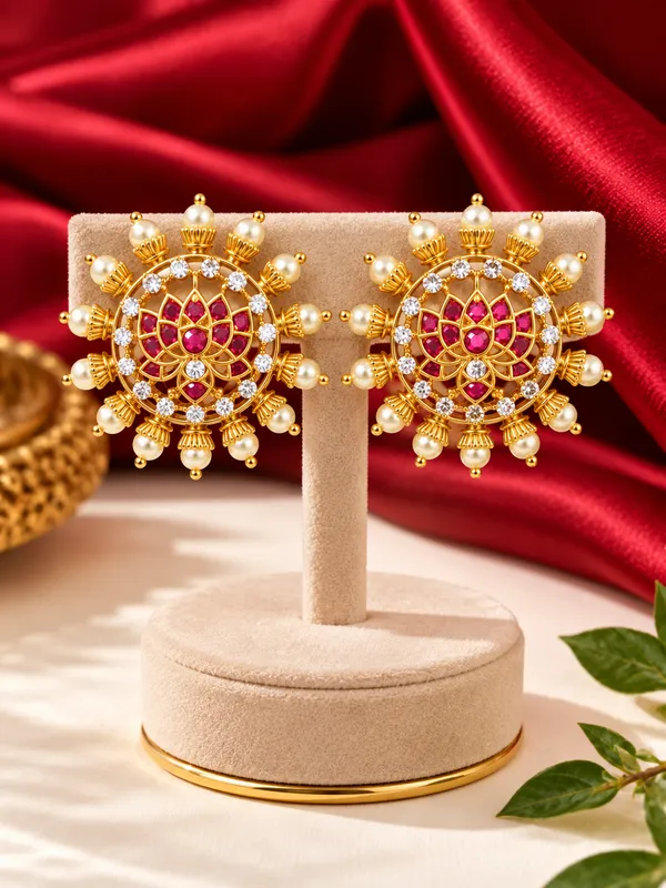 Lotus_Meher_Ruby_Studs