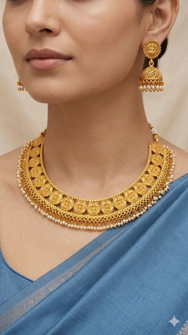 Mahalakshmi_Coins_Necklace_Set