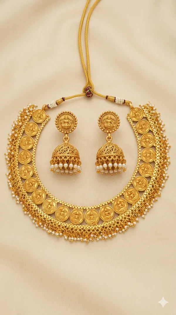 Mahalakshmi_Coins_Necklace_Set