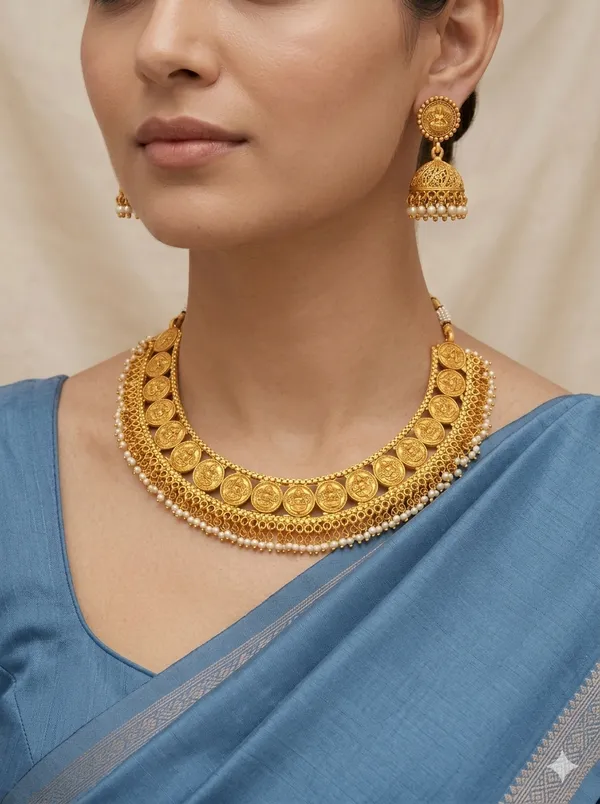 Mahalakshmi_Coins_Necklace_Set